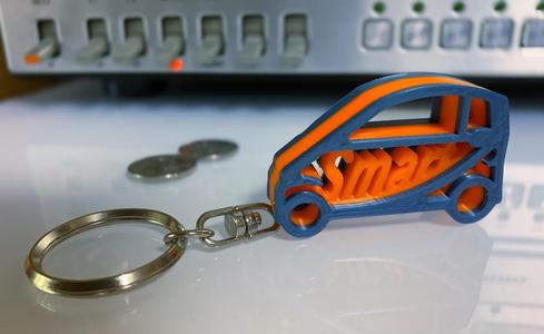 Smart fortwo 450 451 key fob with forfour logo on ignition keys