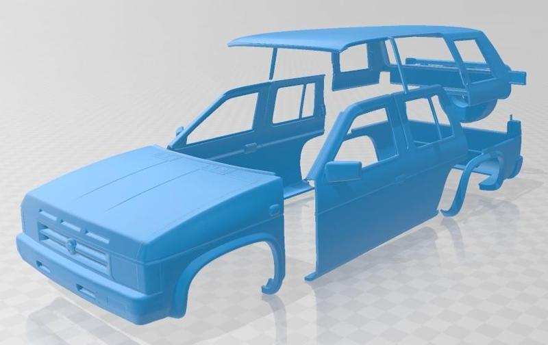 Nissan Terrano I 1993 Printable Body Car