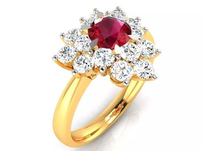 Solitaire Wedding Engagement Ring