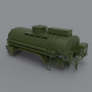 AC-8.5 fuel tanker for Kraz-255B - HIGHPOLY FULL MODEL 1/10