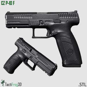 CZ P-10F Full Size 1:1 3D Scan Replica | Prop, Non-Functional STL P10