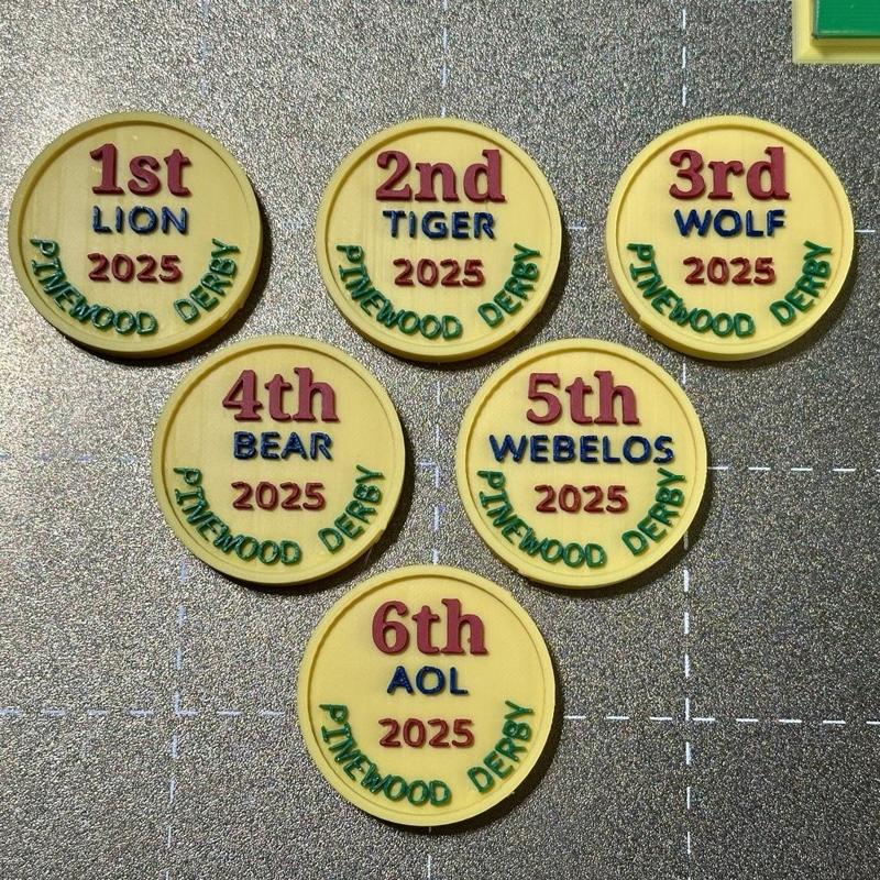 2025 Pinewood Award Coins