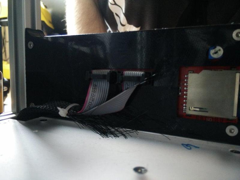 LCD Enclosure Back piece for 2020 Aluminium Extrusion Ultimaker