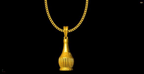 bottel pendant charm