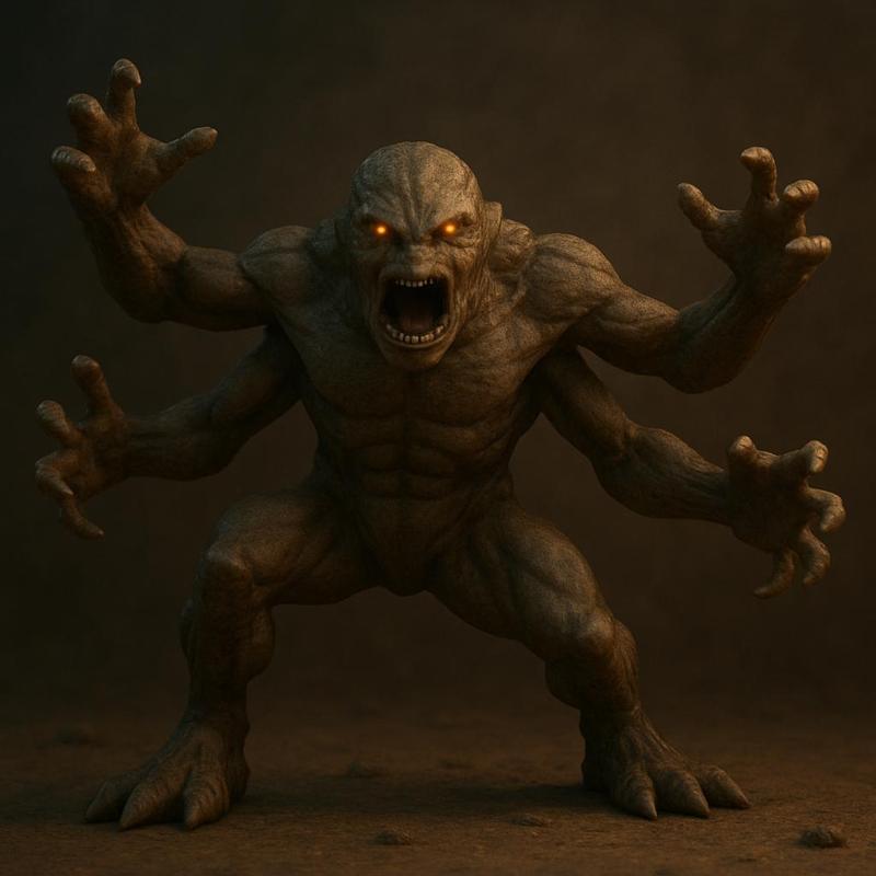 Multi-Armed Monster STL – Terrifying Creature 3D Model