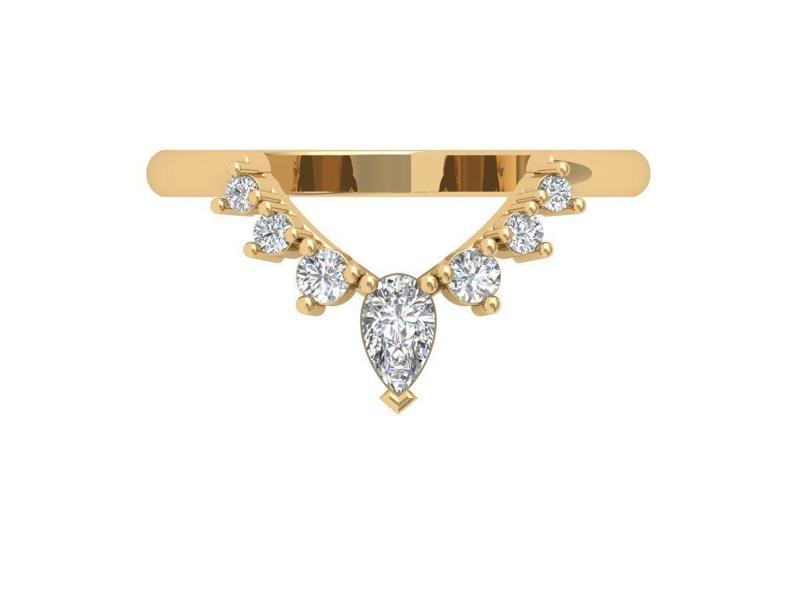 Solitaire Wedding Band
