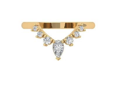 Solitaire Wedding Band