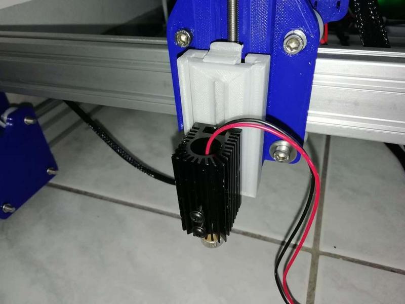 Easy change of the laser