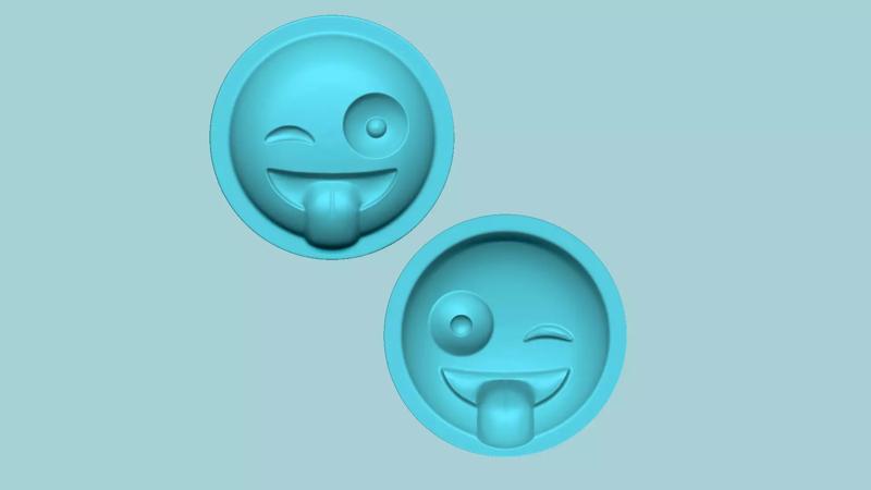 Emoji 08 Blink - Molding Arrangement EVA Foam Craft