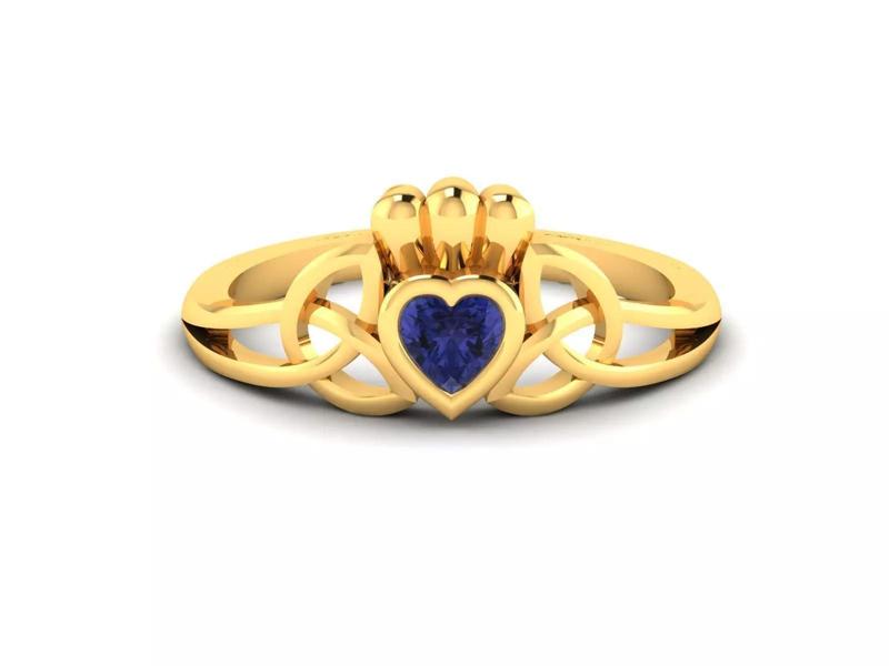 Women Heart Rings 3dm STL OBJ FBX Render Details
