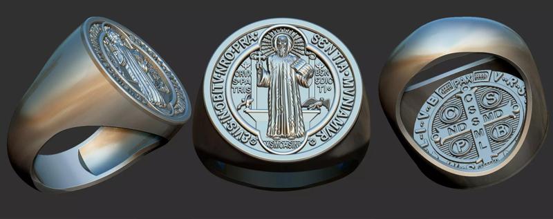 Saint Benedict Ring - Anel Sao Bento