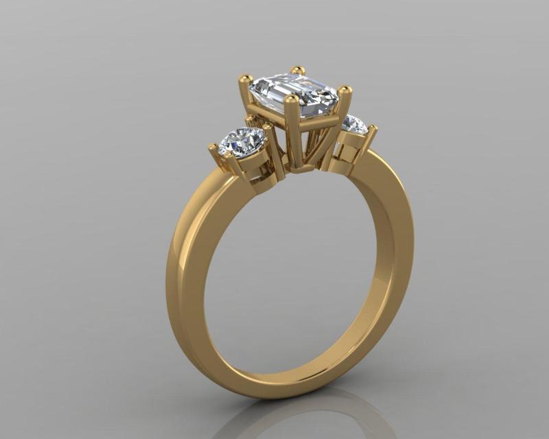 Bridal Set Woman Engagement Ring Round5