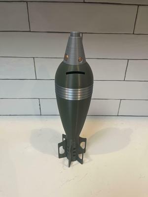 WW2 US 81mm Mortar Shell Piggy Bank