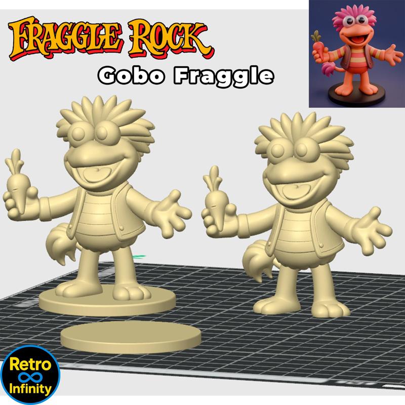 Gobo - Fraggle Rock 3D figure Retro Infinity style (100mm) : vinyl collectible