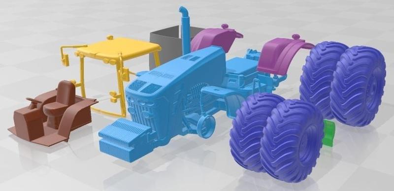 John Deere 8530 Twin Wheels Printable Tractor