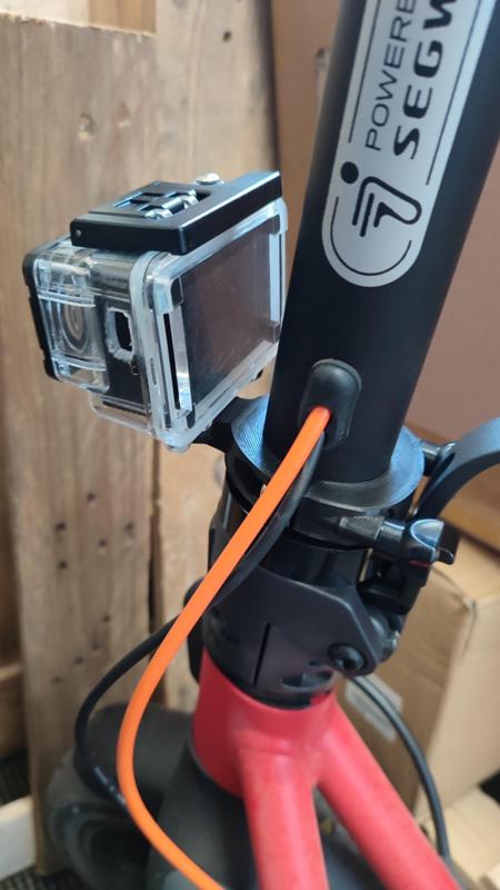 Ninebot segway D18e, D28e, D38e, F25, F30, F35, F40 action camera mount.