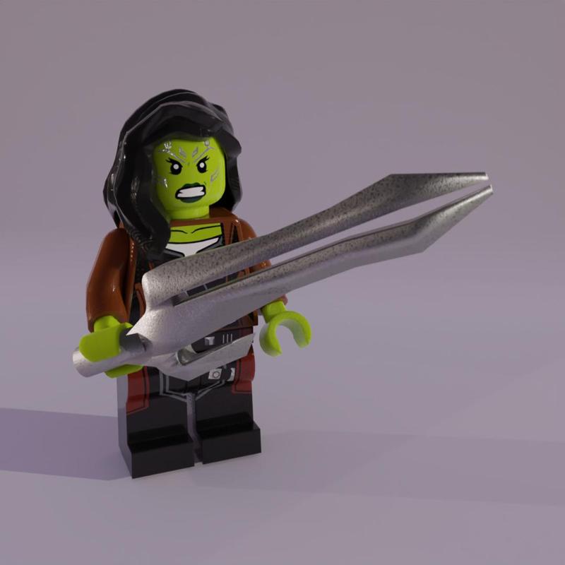 Minifig Gamora's God Slayer Sword.