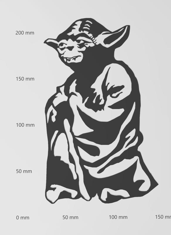 Wandtattoo Yoda