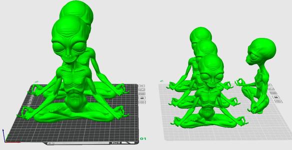 Alien Meditating