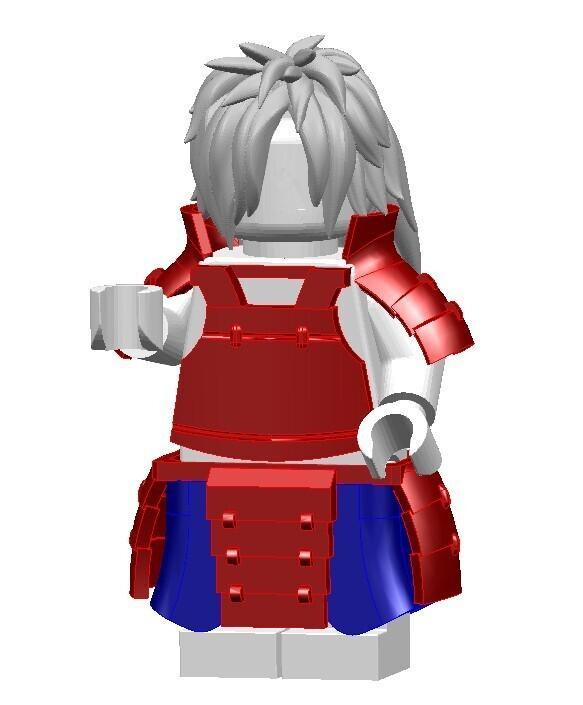 STL Armor, Pants & Hair for Custom LEGO Madara