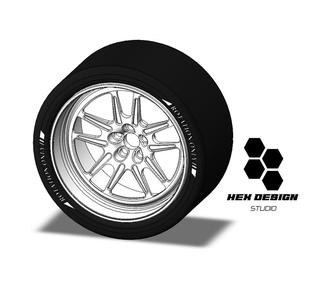 HX-03 WHEELS FOR 1/64 SCALE