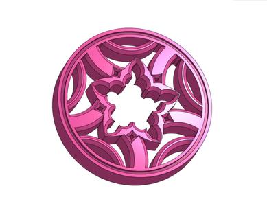 GOTHIC ORNAMENT CIRCLE WINDOW 0019