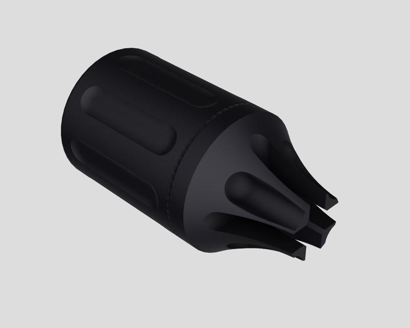 Airsoft PWS CQB 74 Style Muzzle Brake Flash Hider for Airsoft Tarkov Style - M14x1 CCW