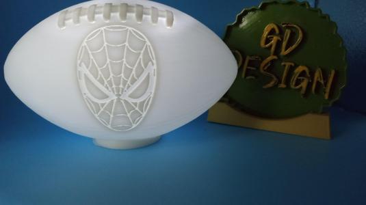 Custom Marvel Spiderman 3D Football Light