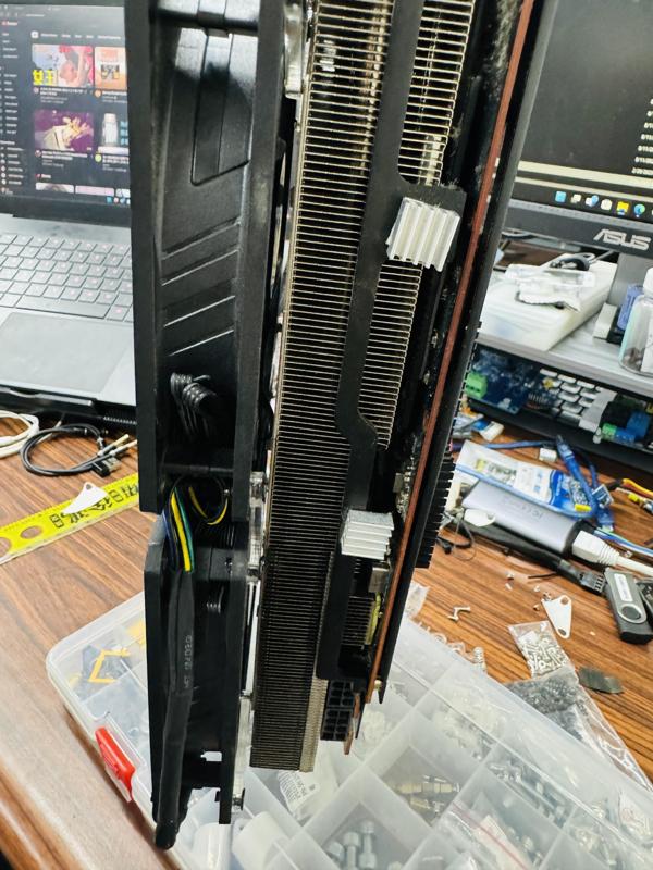 Asus ROG Strix 5700xt GPU 120mm fan mount Laser Cut