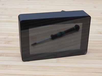 Raspberry Pi 5" Touch Display 2 Frame for RaspberryPi 4 - Horizontal - incl. Cutout - by Nerdiy.de