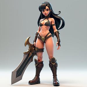 Dark Fantasy Female Warrior