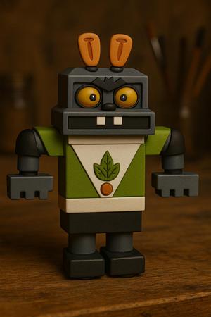 Robot from “Nu, Pogodi!” – Retro Soviet Cartoon Figure