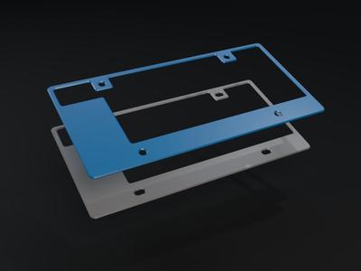 Custom US license plate cover