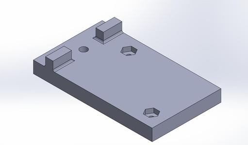 Reflector Mounting Bracket for 1" Extrusion