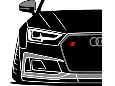 Audi A4 S4 RS4 B9 Sedan Keychain
