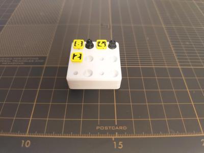 1x1 M6 nozzle storage module (compatible with redghost modular storage box)