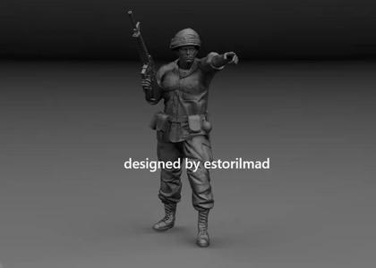 AMERICAN SOLDIER VIETNAM INDICATING POSITION