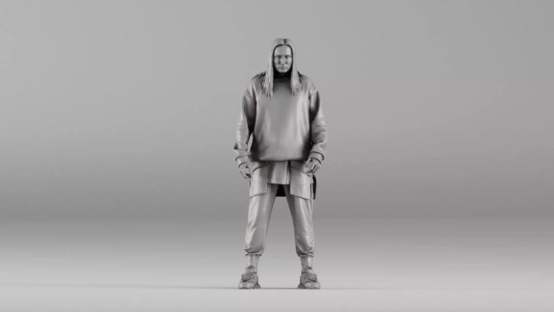 001646 Urban Style Male Realistic 3D Scanned Character