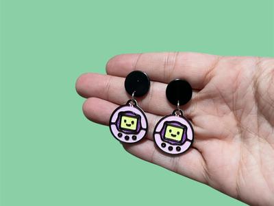 Retro Pop 90s Tamagotchi Earrings