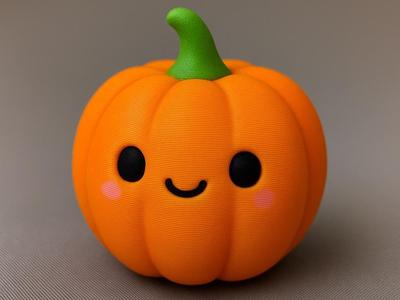 Cute 3D Pumpkin for Halloween