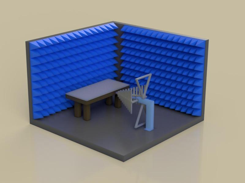EMC Absorber Chamber Diorama Miniature