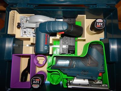 Bosch GKS & Bosch GST & Gridfinity & Bosch LB4 136