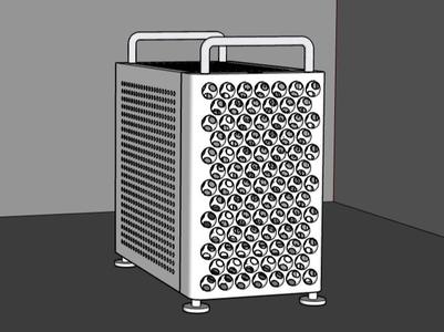 Mac-style Workstation ITX Case Vertical Inverted V1.0