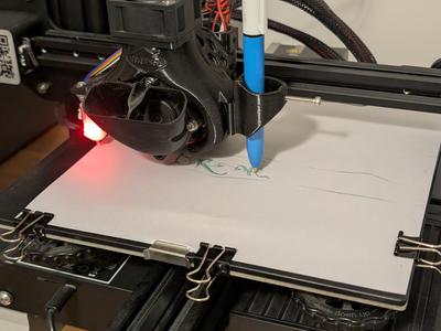 Ender 3 Briss fang Gen2 - Plotter Attachment