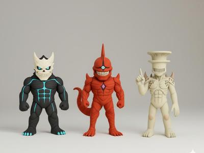 Kaiju No. 08, 09 and 10