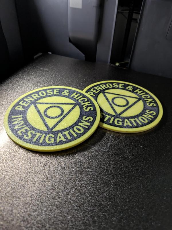 Penrose & Hicks Coaster