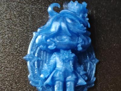 Genshin Furina 3D relief card fridge magnet badge, 1-hour print no supports