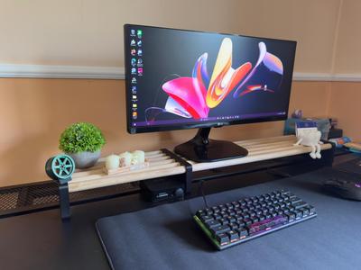 Wooden Dowels Desk Stand/Shelf