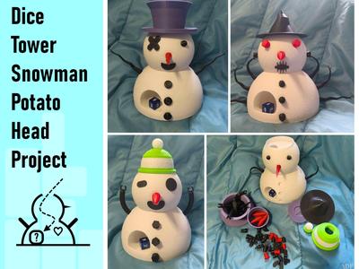 Dice Tower Snowman Potato Head Project