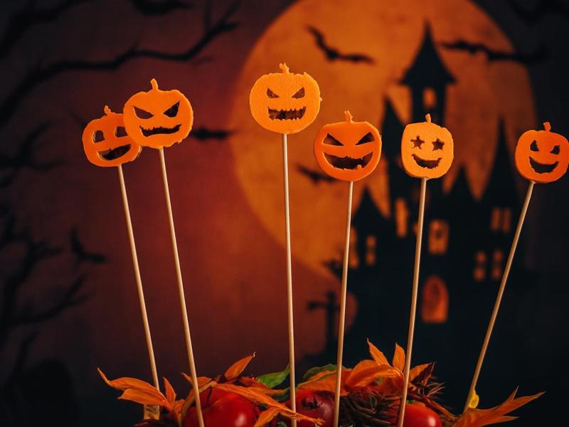 Decoration pumpkin stick